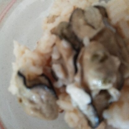 牡蠣がプリプリして美味しかったです。フライが厭きた家族に又牡蠣ご飯作って～と言われました。